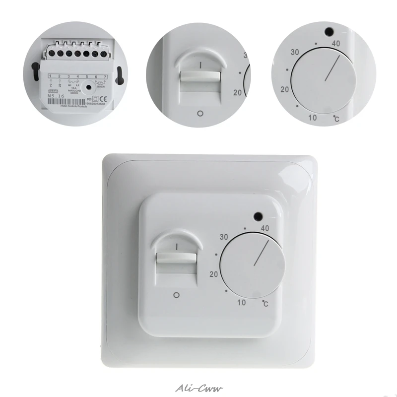 Термостат для подогрева пола переключатель регулятора температуры воздуха 16A
