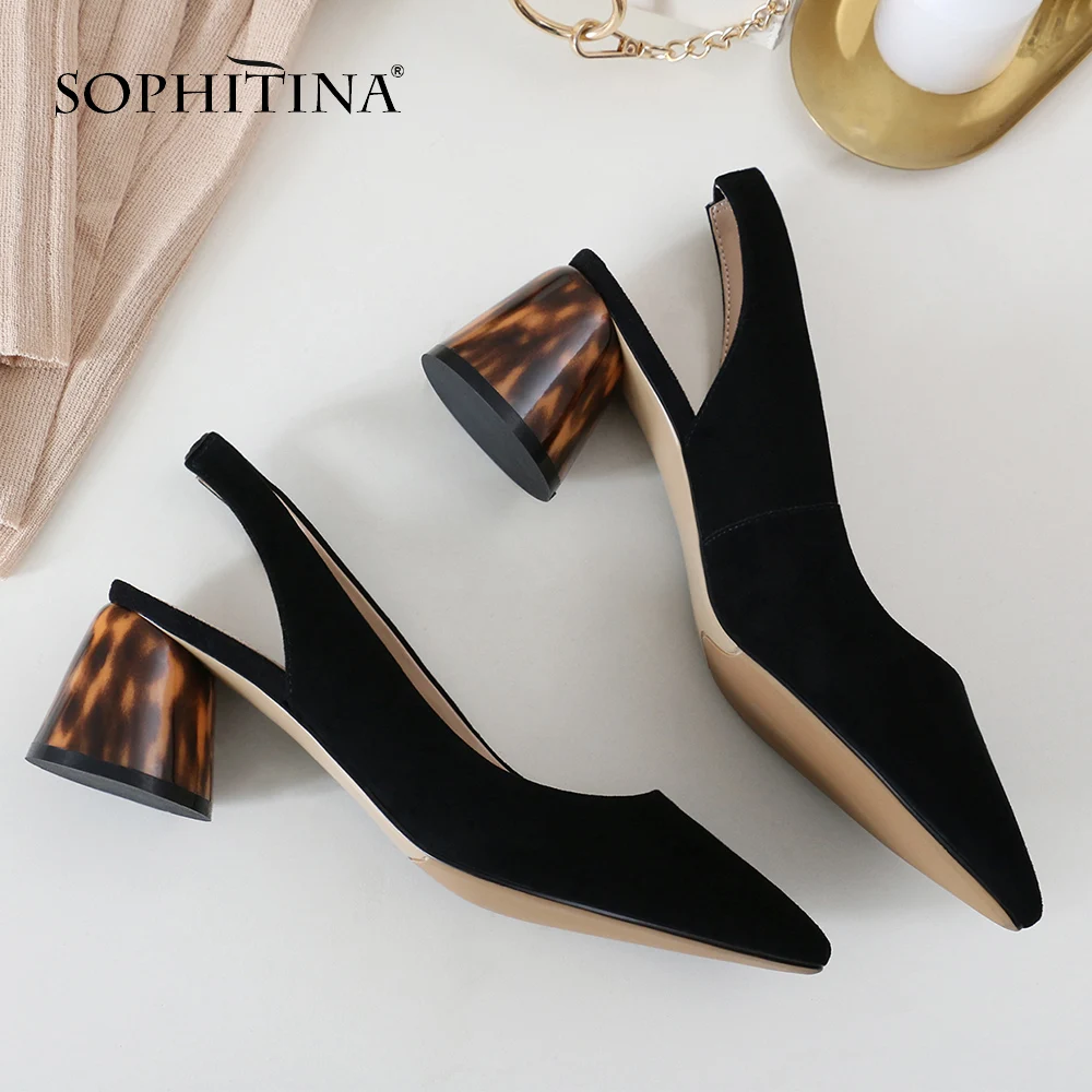 SOPHITINA/удобные женские босоножки Высококачественная обувь из коровьей кожи