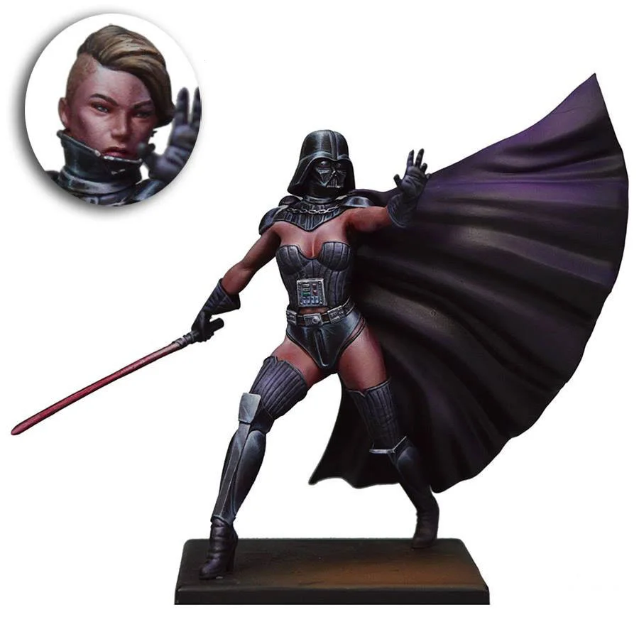 

Сборная Неокрашенная шкала 1/24 75 мм Vixen Lord soldier 75 мм фигурка историческая модель из смолы