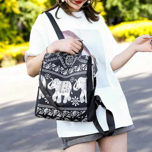 Фото Модный женский рюкзак унисекс с мультяшным принтом для путешествий высокое