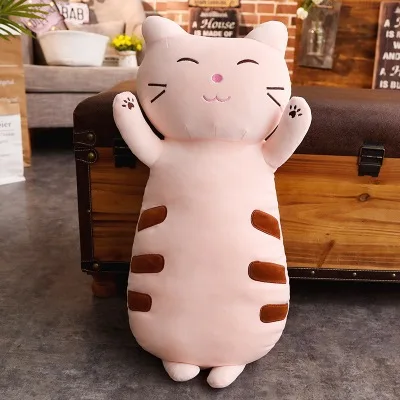 Mi eyes cat IJANCNEKF Новая мягкая Милая подушка для кошки, растягивающаяся бархатная игрушка, подушка,, детская мягкая кукла, праздничный подарок, подушка для кровати - Цвет: Mi eyes cat