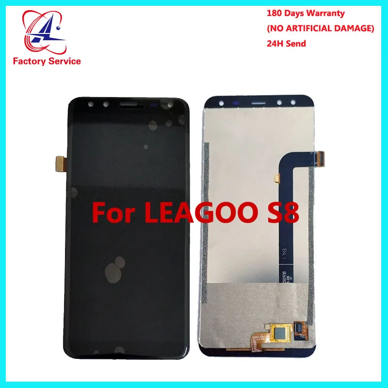 Для 100% оригинального Leagoo S8 ЖК дисплей + сенсорная панель Цифровые запасные части
