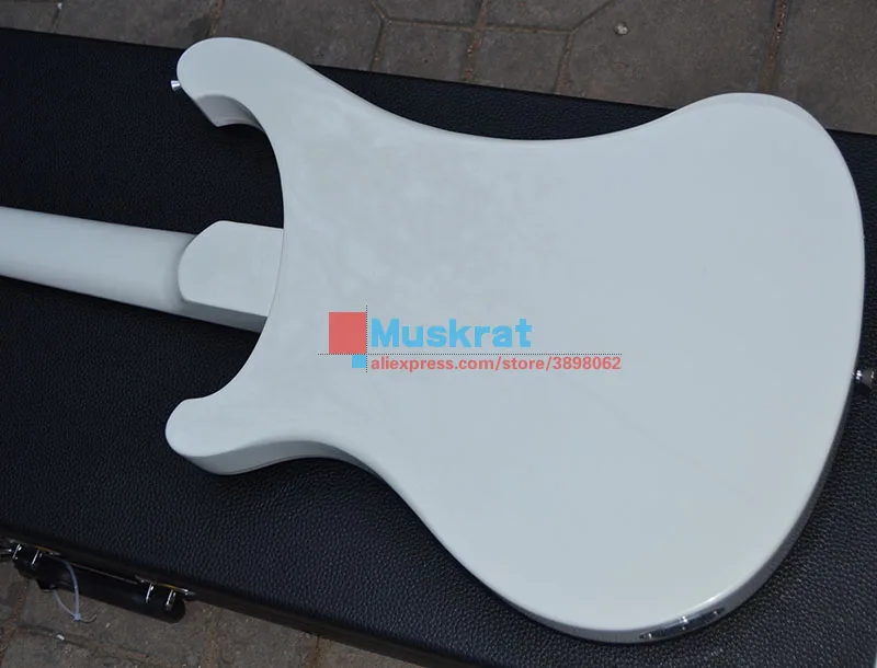 Оптовая продажа с фабрики электрический бас 4 струны для гитары Ricken белый WH цвет