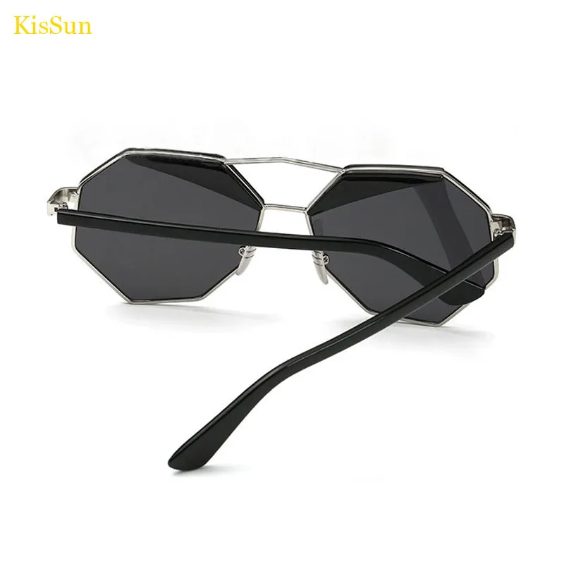 Круглые Солнцезащитные Очки Стимпанк для Мужчин Ретро Серебряное Зеркало Винтажная Большая Оправа Золотого Цвета Зеркальные Очки Брендовые Новые Тени.