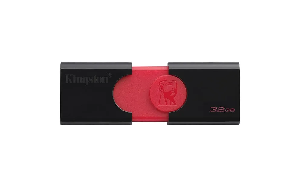 Kingston Technology DataTraveler 106 32 ГБ 3 0 (3 1 Gen 1) разъем USB Type-A слайд черный красный | Компьютеры и