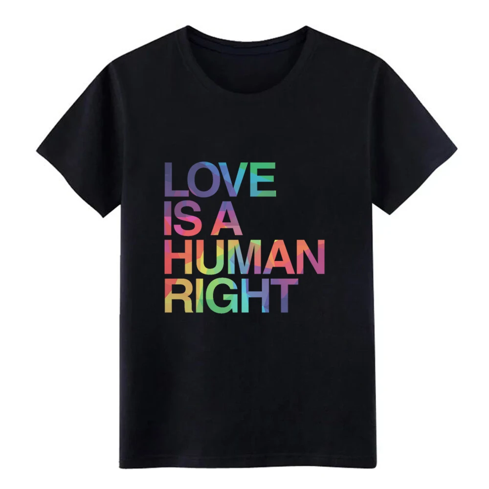 Мужская футболка Love is Human Right ЛГБТ гей-ПРАЙД модная с круглым вырезом удобная