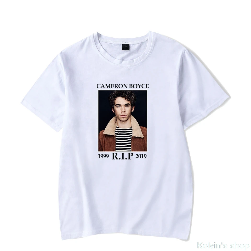 Cameron boyce футболки больших размеров с героями мультфильмов Мужская одежда для