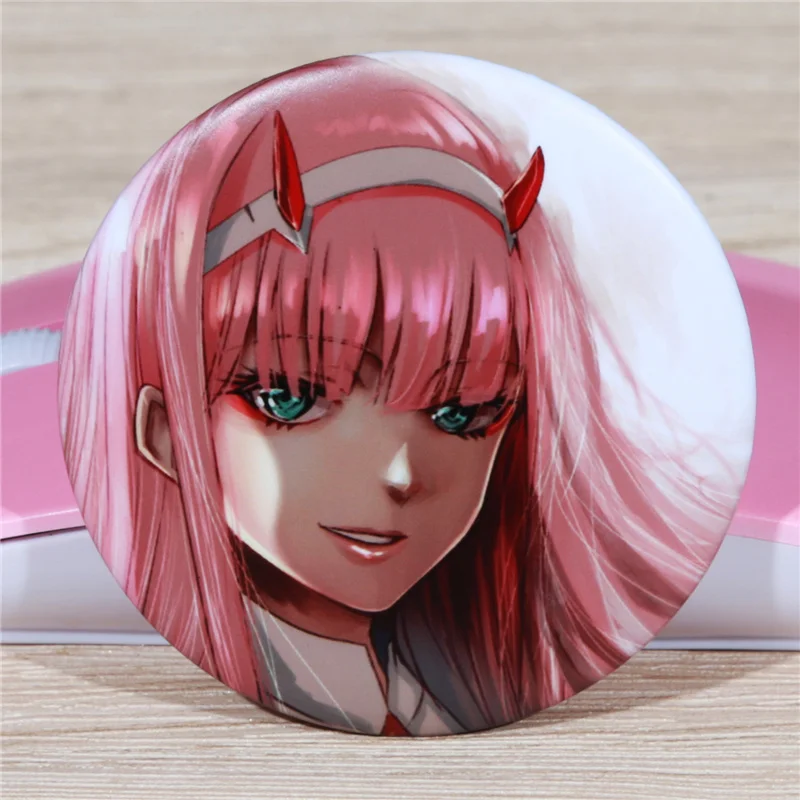 FFFPIN 5,8 см брошь Русский мультфильм нагрудник в FRANXX Zero Two 02 значок Милая булавка монета значок ткань рюкзак Декор