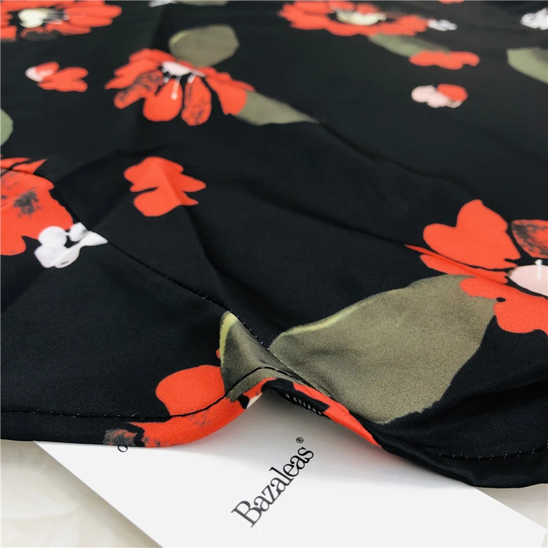 Bazaleas цветочный принт bellissima с регулируемыми бретелями сзади vestidos модное летнее платье узкое миди платье повседневное