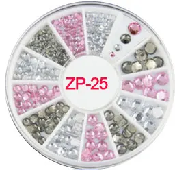 

Nail Art Studs 1 Box Nail Art Rhinestone Mini Mixed High Quality Flatback-Non Hotfix Rhinestone 12 Mix Colors Stud Rhinestone