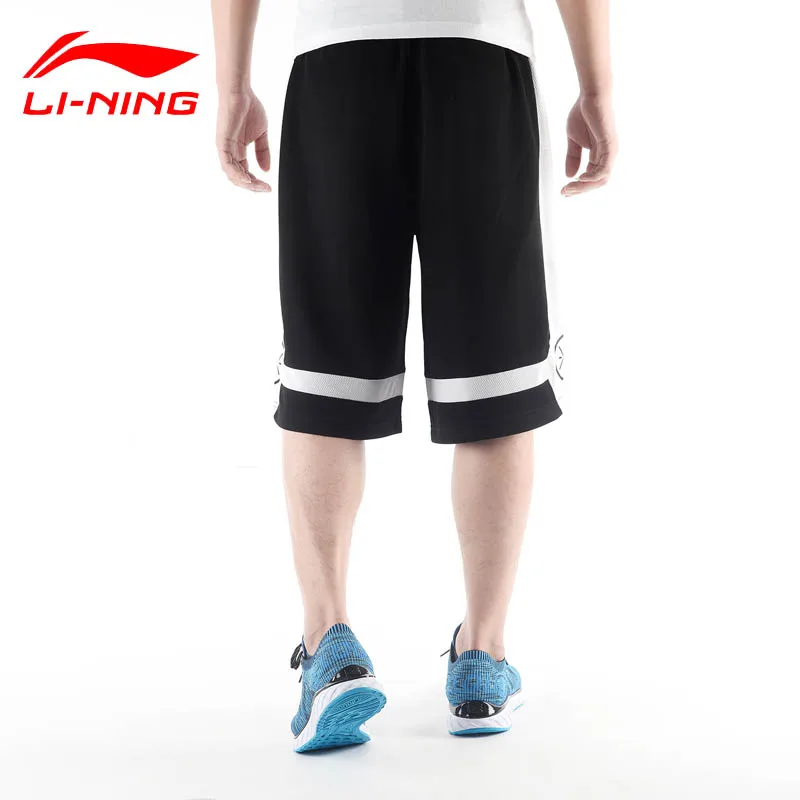 Li-Ning Мужская серия WADE баскетбольные шорты дышащая подкладка соревнования спортивные шорты AKSM251 CJAS17