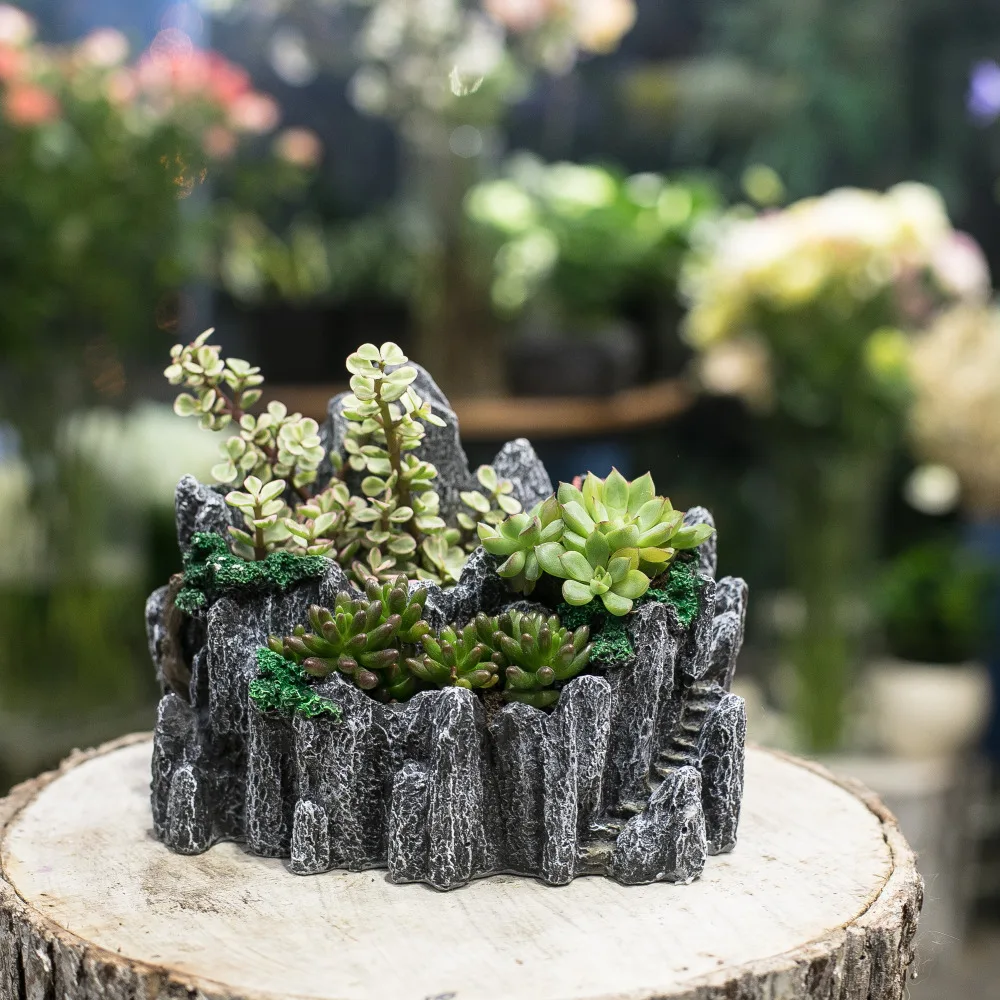 Морден Сказочный Сад разбитое ведро из смолы цветочный горшок вертикальная