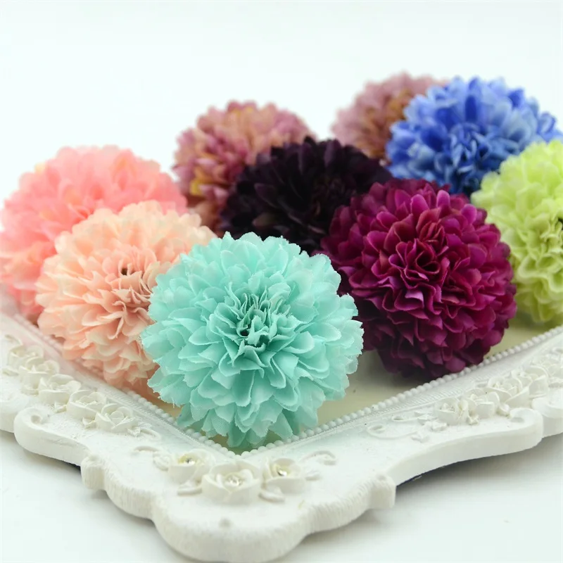 10 шт. искусственные цветочные гортензии 5 см|silk carnations|flower wreathflower head |
