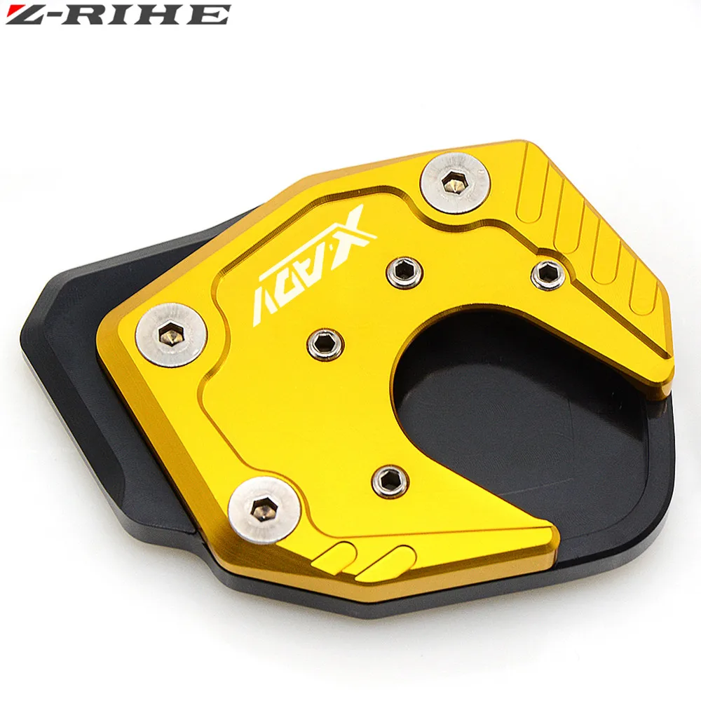 Black and gold X-ADV XADV аксессуары для мотоциклов боковая подставка удлинитель подставки для Honda X-ADV X ADV XADV ampliar - Цвет: Black and gold