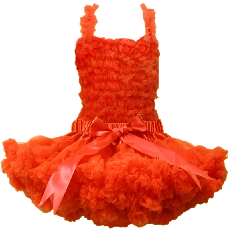 Fashion Girl Children Tutu Set Kids Pettiskirt Flower Vest Top+Fluffy Suit Girls 2pcs | Детская одежда и обувь