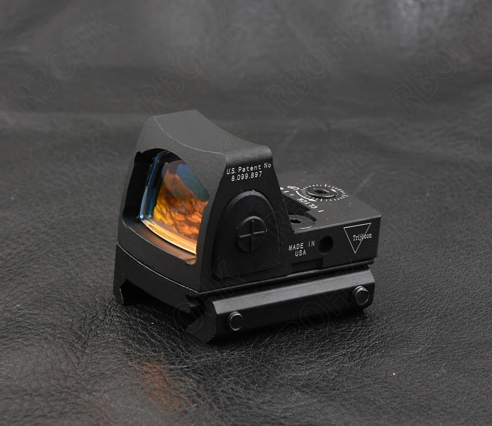 Mini Rmr Style 1x Red Dot Sight Scope for Picatinny Rail and Glock Base Mount Key Switch 6 MOA Black M6293 | Спорт и развлечения