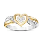 Роскошное женское кольцо с любовным сердцем, обручальное кольцо с надписью романтической мамы, подарок на день матери, свадебные кольца с крестом и звездой для женщин вечерние