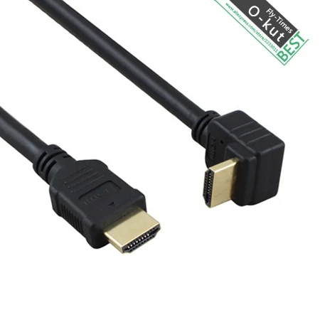 Okut HDMI версии 2.0 90 градусов локоть компьютер подключенный ТВ 4 К HD кабель 1 м 1.5 2