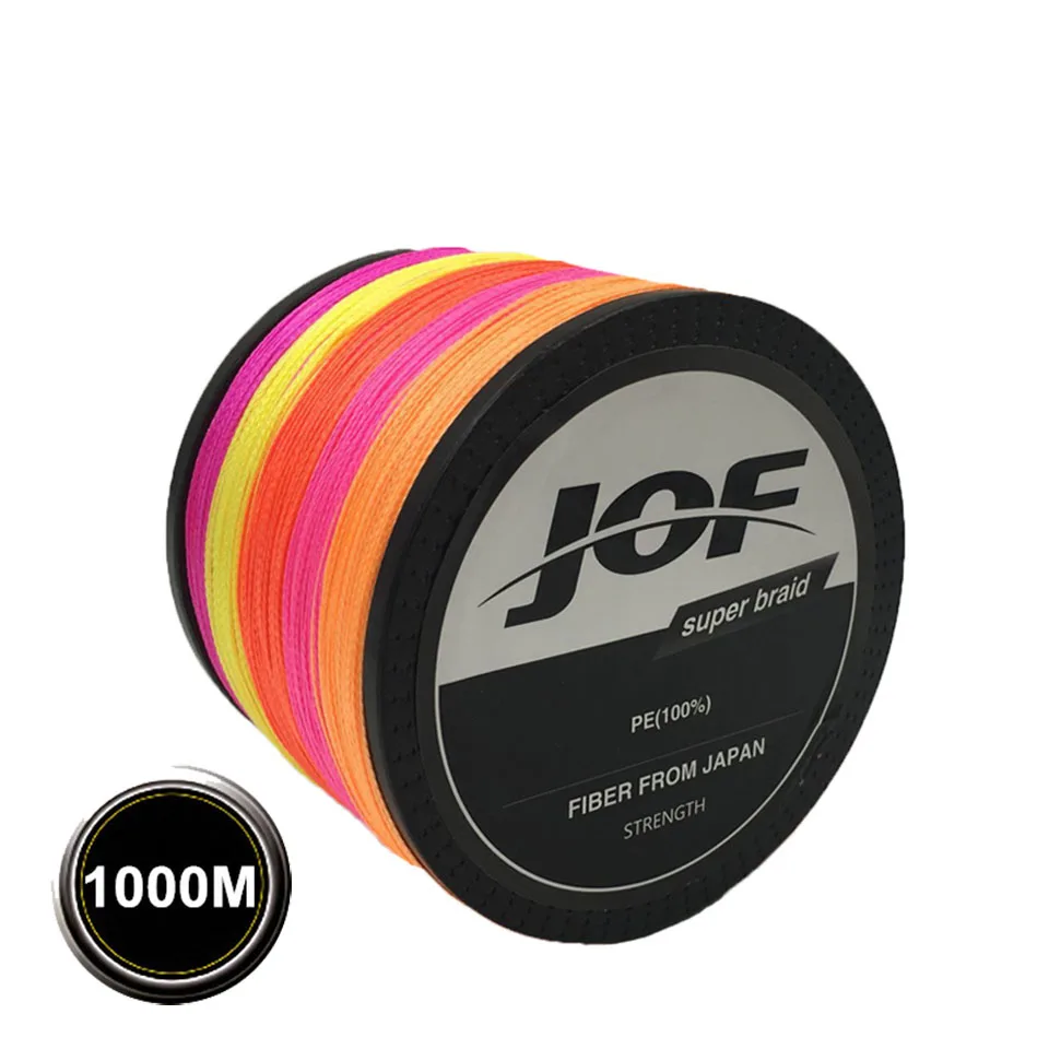 PE плетеная рыболовная леска из ПЭ многоцветный морской рыбалки шнур супер