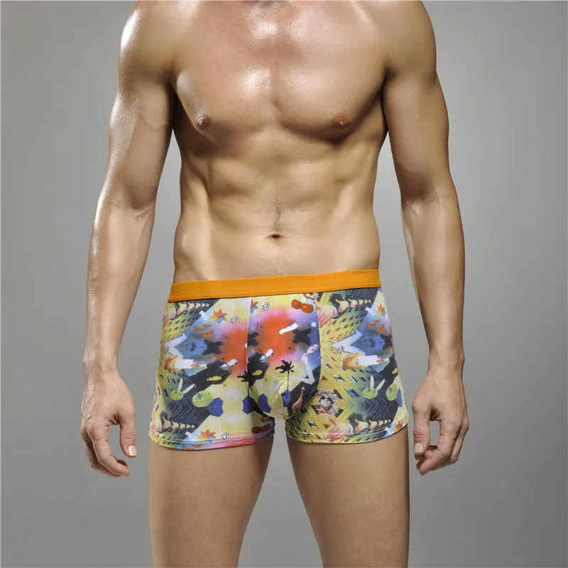 4 шт./лот Win бренд Для мужчин Нижнее Бельё для девочек шелковые пижамы дышащие