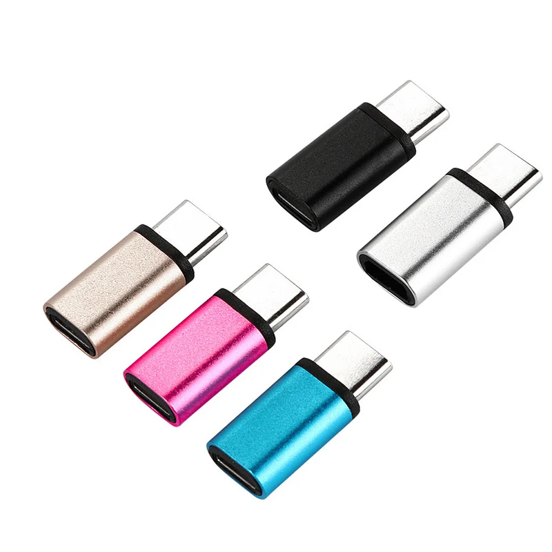 5 шт. USB C Type к Micro адаптер для зарядки данных Шнур телефона зарядное устройство Android