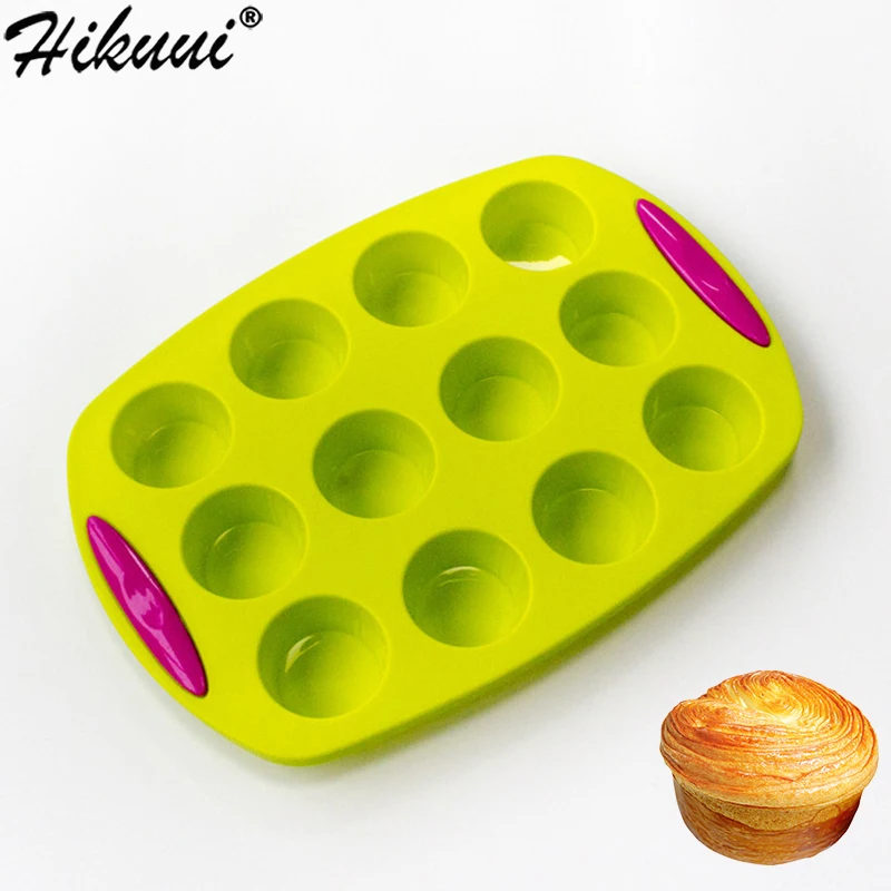 9-дюймовая силиконовая форма для торта 12 отверстий приглушенная чашка с