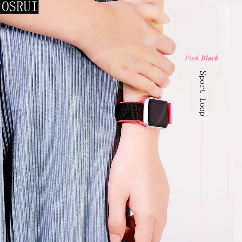 Спортивная петля для Apple watch Band 4 5 correa iwatch 3 2 1 42 мм 38 мм 44 мм 40 мм Apple watch ремешок браслет pulseira аксессуары