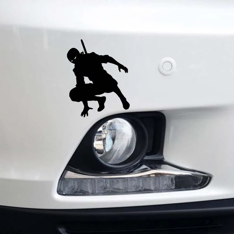 15*12 см Ninja в темноте яркая наклейка воин покрывающая тело солдата автомобильная
