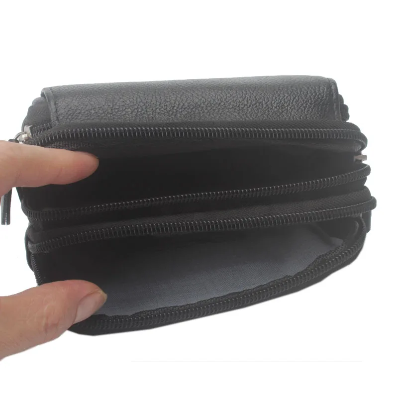Мужская кожаная поясная сумка кошелек|waist bag|fanny pack waist bagmobile phone belt |