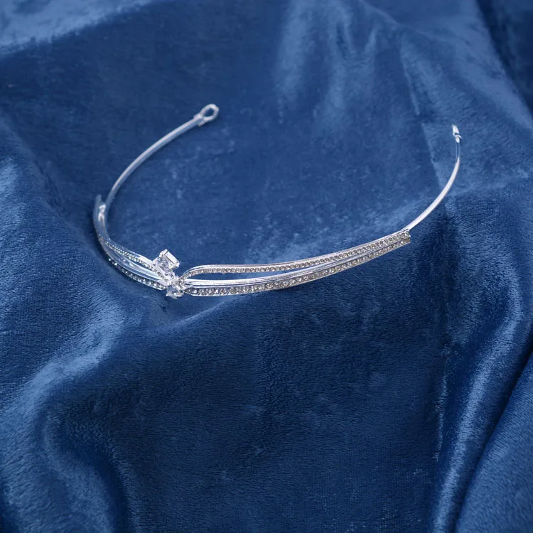 Новинка 2017 женская свадебная повязка на голову с фианитами|headband hair jewelry|hair jewelrybridal