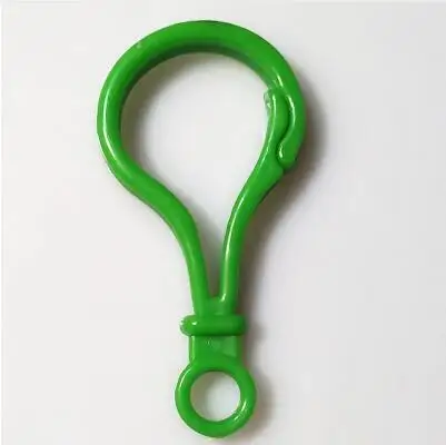 green 100 шт., пластиковая цветная пряжка в форме лампы, застежка-карабин, сделай сам, рукоделие, ручная работа, сумка, кошелек, игрушка, кукла, инструмент - Цвет: green