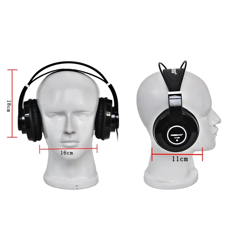 FREEBOSS HP288 Hi-Fi наушники полуоткрытые Накладные наушники 3,5 6,3 штекер регулируемый и светильник повязка на голову HiFi гарнитура наушники