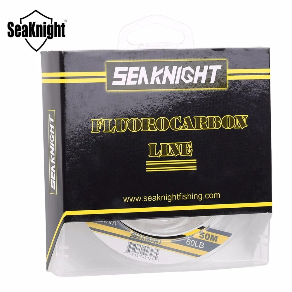 Фторуглеродная леска SeaKnight 50 м 100% японский материал фторуглеродная рыболовная 60LB