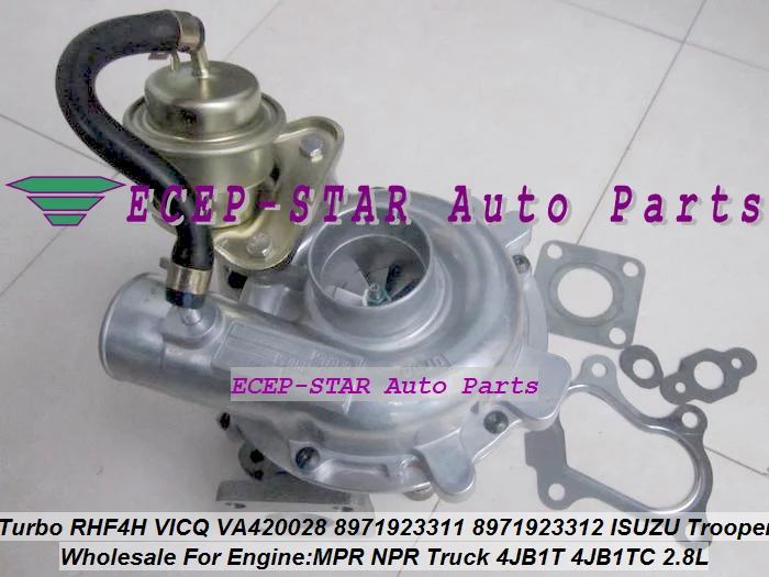 Turbo RHF4H VICQ VA420028 8971923310 8971923311 8971923312 Turbocharger For ISUZU Trooper MPR NPR Truck 4JB1-T 4JB1T 4JB1TC 2.8L |
