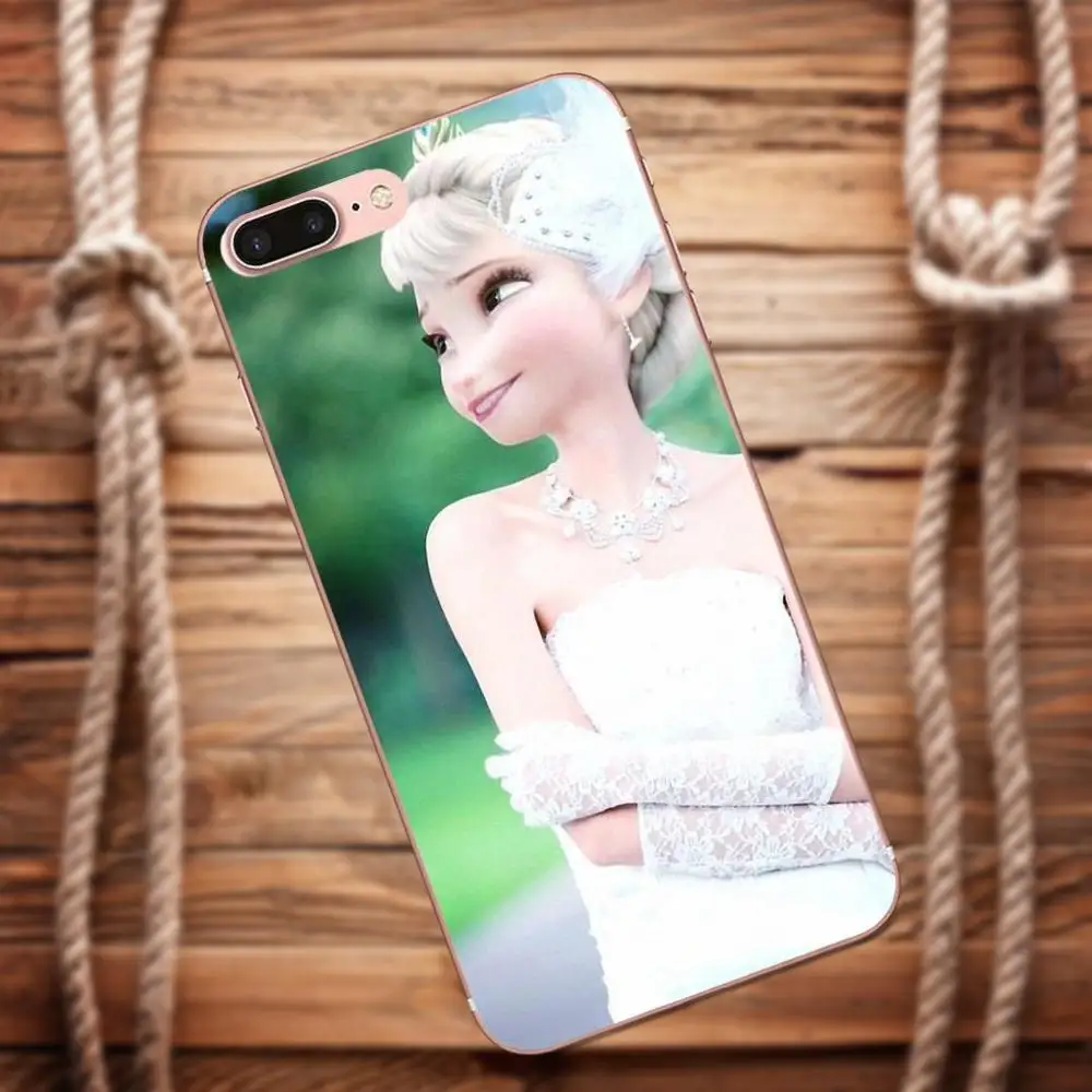 Vvcqod Принцесса Эльза и Джек Фрост для Iphone 4 4s 5 5C 5S SE 6 S 7 8 Plus X чехол Moto G G2 G3 ТПУ