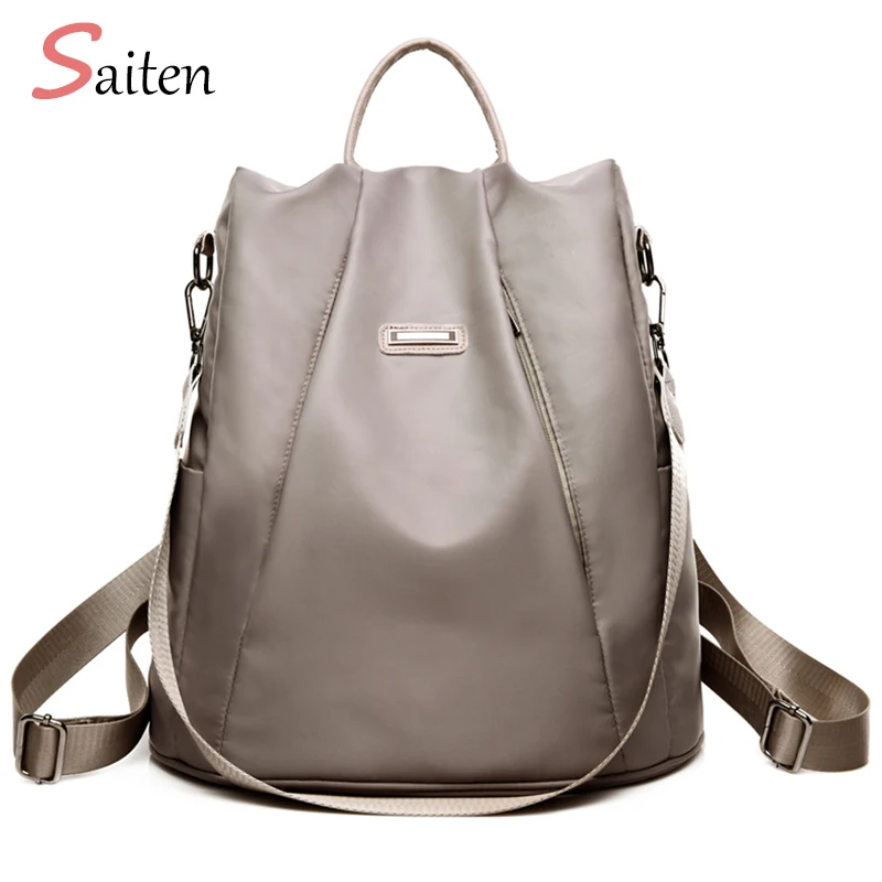 Новая сумка водонепроницаемый Оксфорд женский рюкзак на молнии школьные сумки