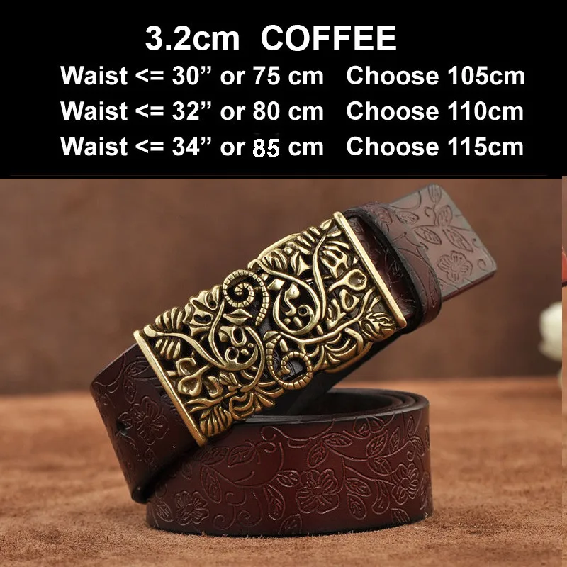 N17071CoffeeB Новые дизайнерские женские ремни модные из натуральной кожи брендовые ремешки иглы пряжки женские пряжки для пояса Необычные винтажные для джинсов - Цвет: N17071CoffeeB