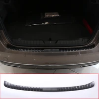 silver black 304 stainless steel rear bumper threshold protector sill protector cover trim for jaguar xf 2016 2017