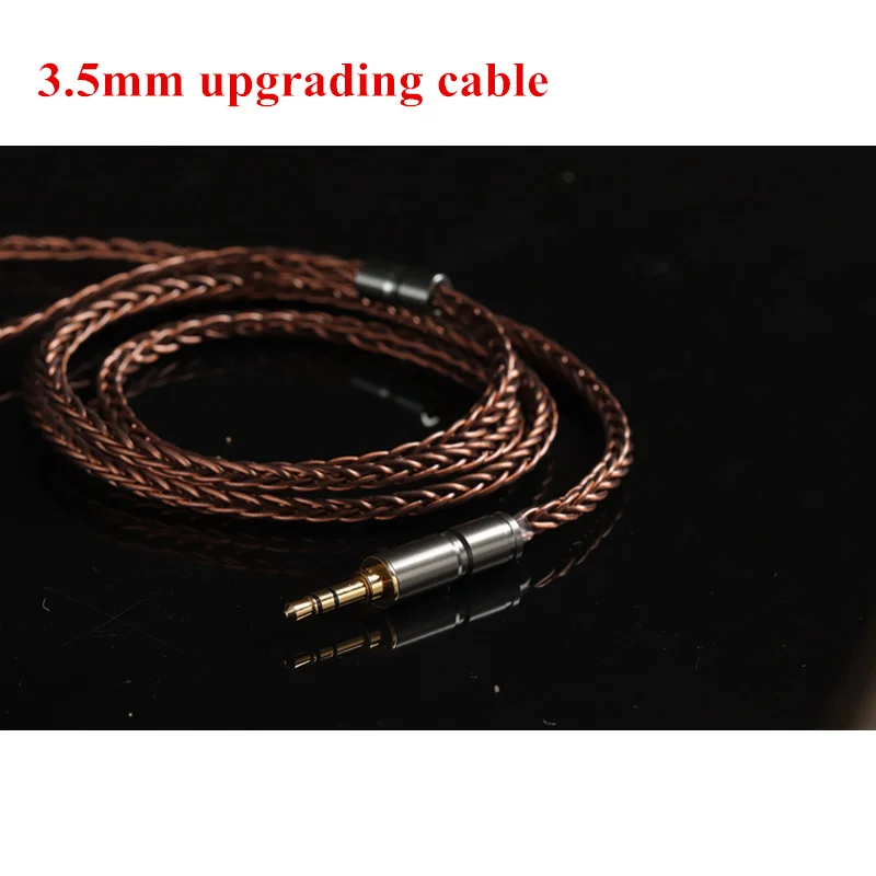 3.5mm straight BGVP 6N 8 ядро 400 проволока чистого серебра покрытием OCC 2,5 мм/3,5 мм MMCX кабель наушников Audiophile балансировочный кабель для Shure SE846 SE215 - Цвет: 3.5mm straight