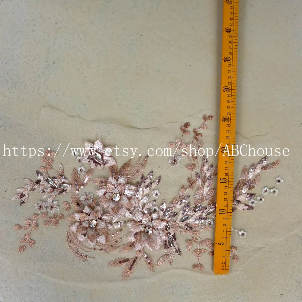 1 шт. Цветочная 3d аппликация для платья 45 х25 см|dress applique|large flower appliqueslarge applique |