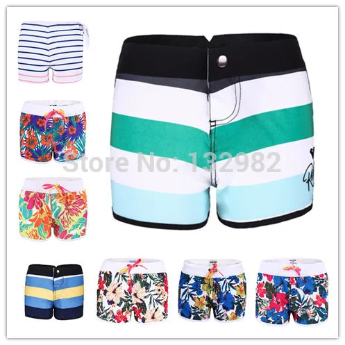 2015 BRAND FASHION WOMEN'S SWIMMING WEAR SPORT STRETCH BEACH SWIMWEAR WOMEN SURF BOARD SHORTS SIZE L WHITE BLUE RED | Женская одежда
