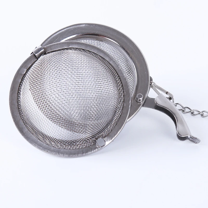 Durable Silver Reusable Stainless Mesh Herbal Ball Tea Spice Strainer Teakettle Locking Filter Infuser 773775 | Дом и сад