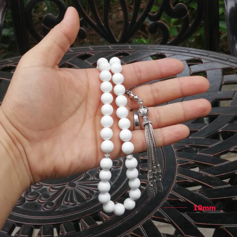 2019 новый чистый белый корпус Tasbih подарок на 8 марта браслеты для женщин четкие