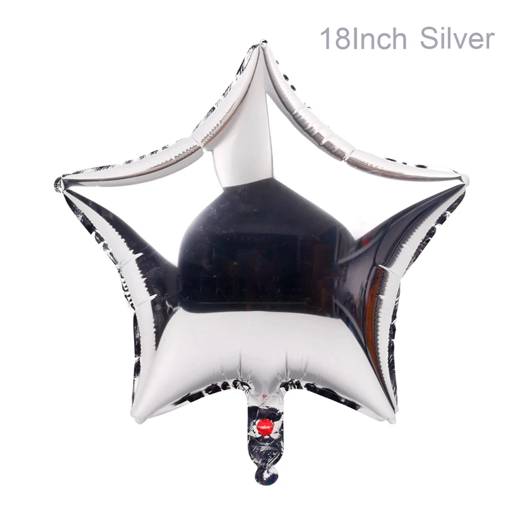 5pcs silver star QIFU воздушные шары из фольги с надписью «любовь» юбилей свадьбы Валентина балон подарки с днем рождения украшения воздушные шары - Цвет: 5pcs silver star