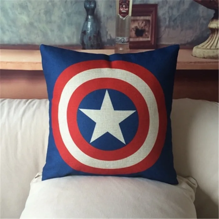 Подушка хлопковая для дивана с принтом супергероев 1 шт. | Дом и сад