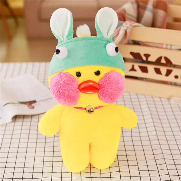 7 30 см Kawaii LaLafanfan кафе утка плюшевая игрушка мультяшная Милая Утка Мягкая кукла животные куклы детские игрушки подарок на день рождения для детей - Цвет: 7