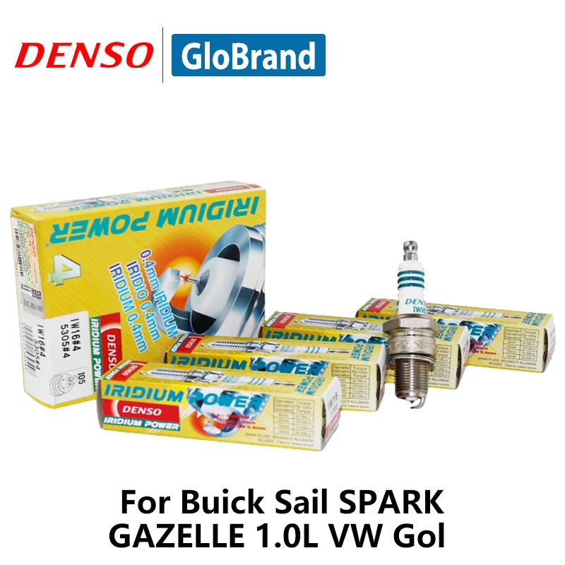 4 шт./компл. DENSO автомобильная свеча зажигания для Buick Sail Spark GAZELLE 1.0L VW Gol American Motors AMX