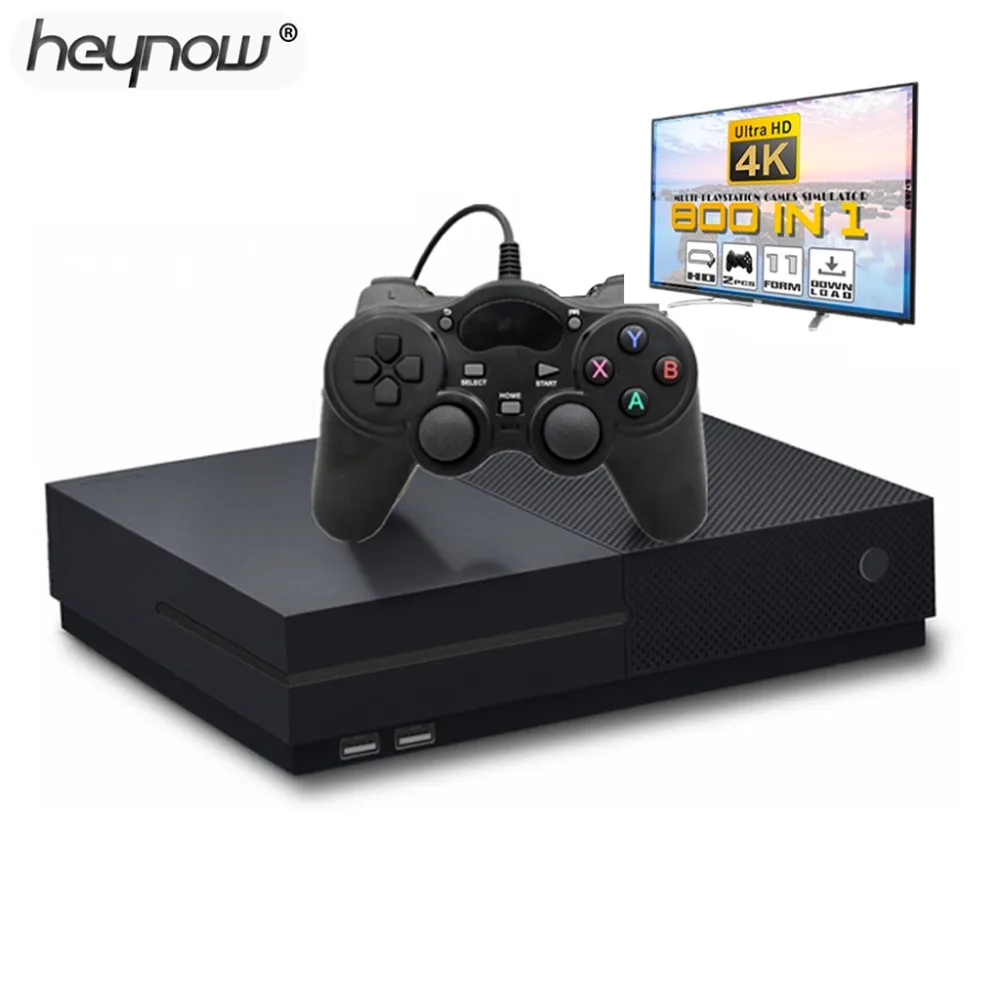 Новая Ультра HD видео 4K игровая консоль Встроенный 800 игр 64 бит выход для HDMI ТВ Ретро семейный ТВ игровой плеер для PS1/CPS/GBC/SMS