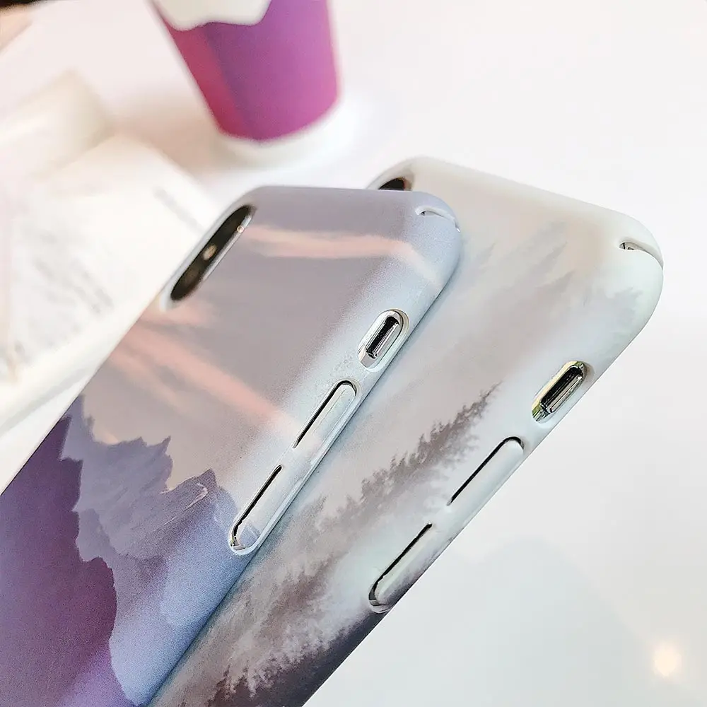 KISSCASE чехол для телефона Xiaomi Redmi Note 7 6 iPad Pro 6A S2 mi 9 8 A2 Lite пики лесного пейзажа жесткая