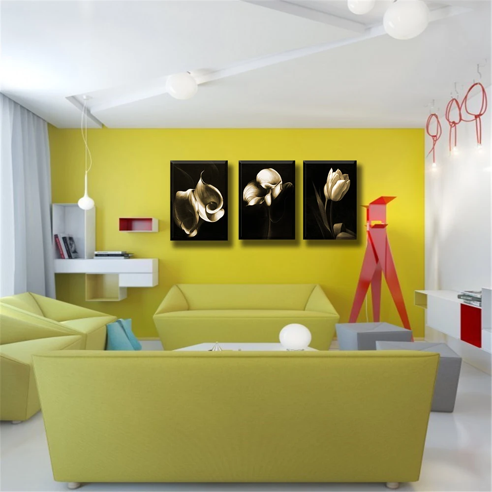 

Art Oil Painting Home Decoration Canvas Painting Modular Picture Decorate Picture Print Frameless Flower for Living Room Wall